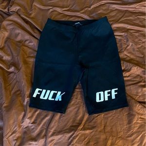 Fashion Nova Black Biker Shorts